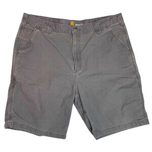 Men’s Carhartt Gray Canvas Shorts - Size 40